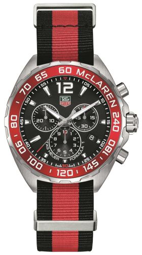 TAG Heuer Formula 1 Chronograph Quartz 42 Stainless Steel / McLaren / NATO